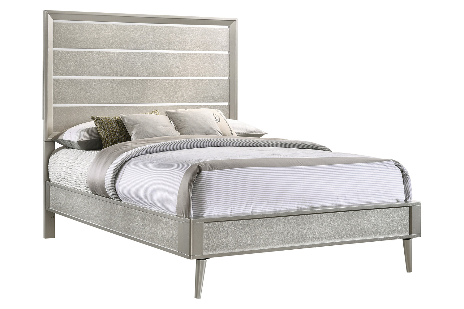 Coaster Ramon Full Panel Bed - Metallic Sterling