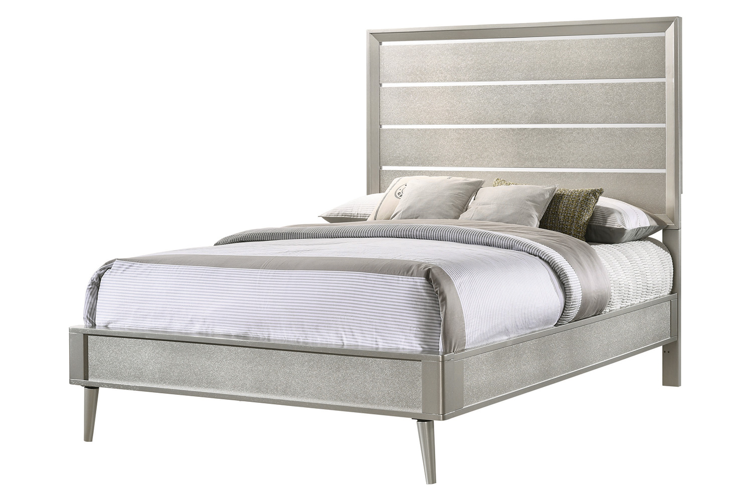 Coaster Ramon Full Panel Bed - Metallic Sterling