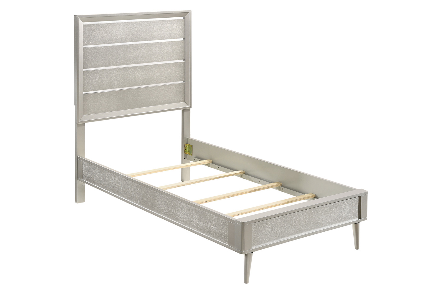 Coaster Ramon Twin Panel Bed - Metallic Sterling