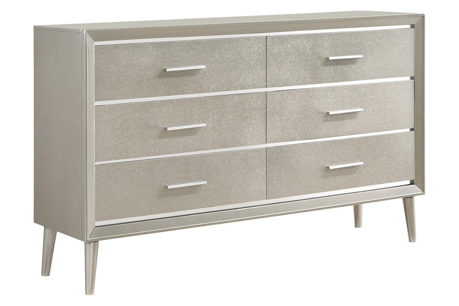 Coaster - Ramon 6-Drawer Dresser in Metallic Sterling