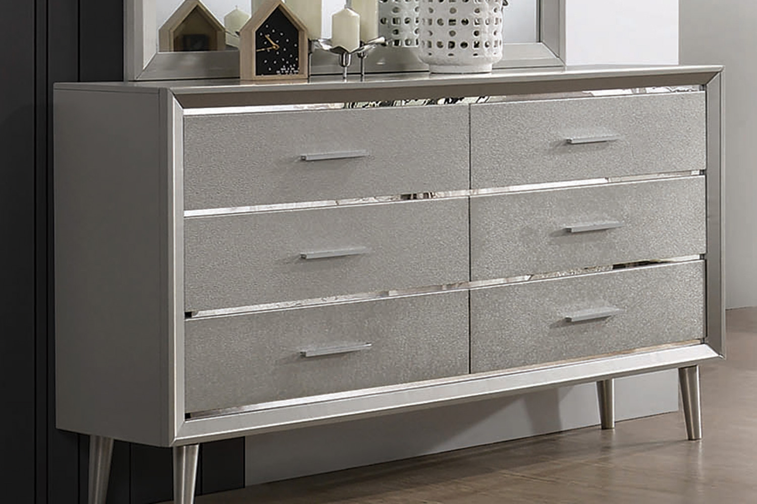 Coaster - Ramon 6-Drawer Dresser in Metallic Sterling