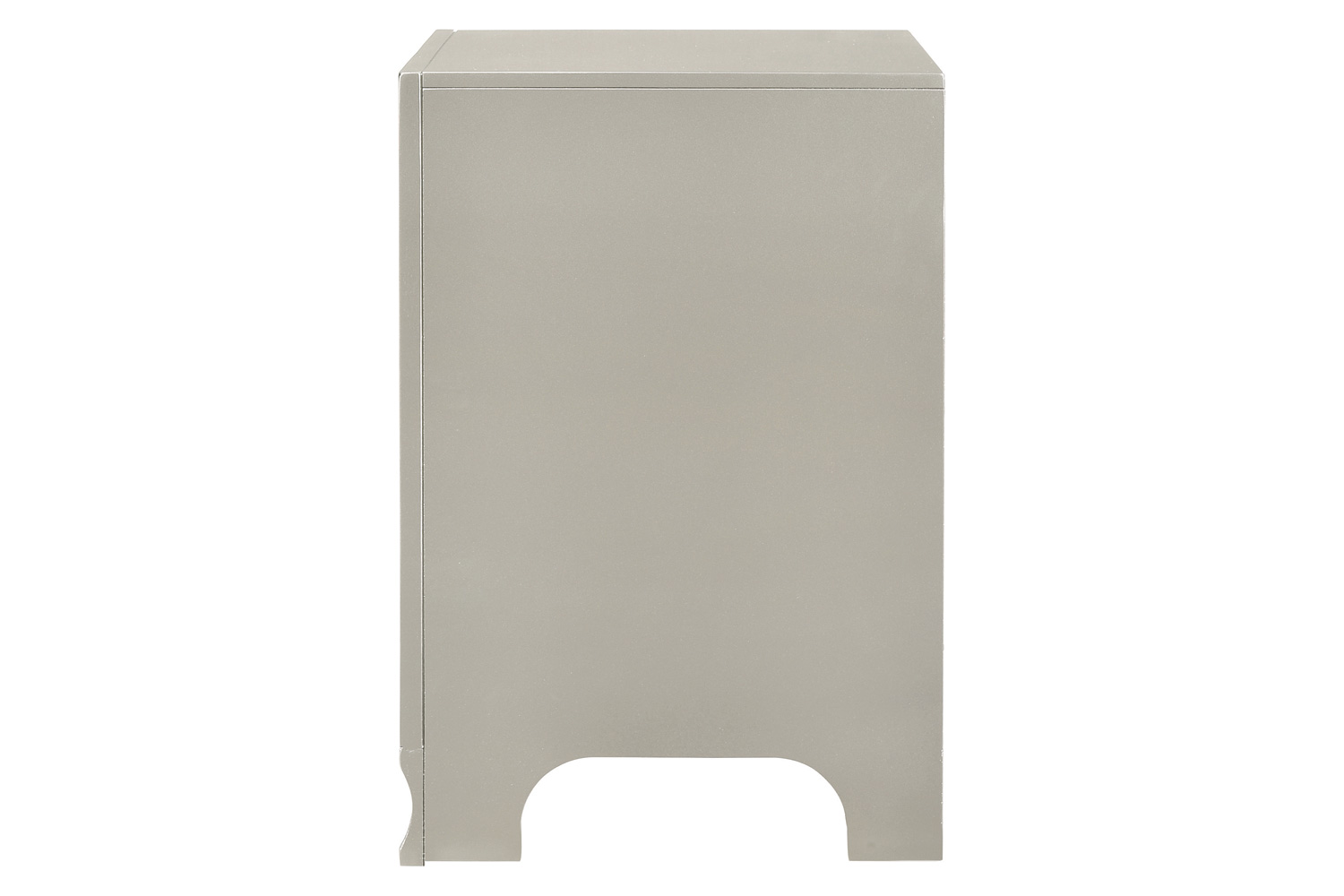 Coaster - Salford 2-Drawer Nightstand in Metallic Sterling