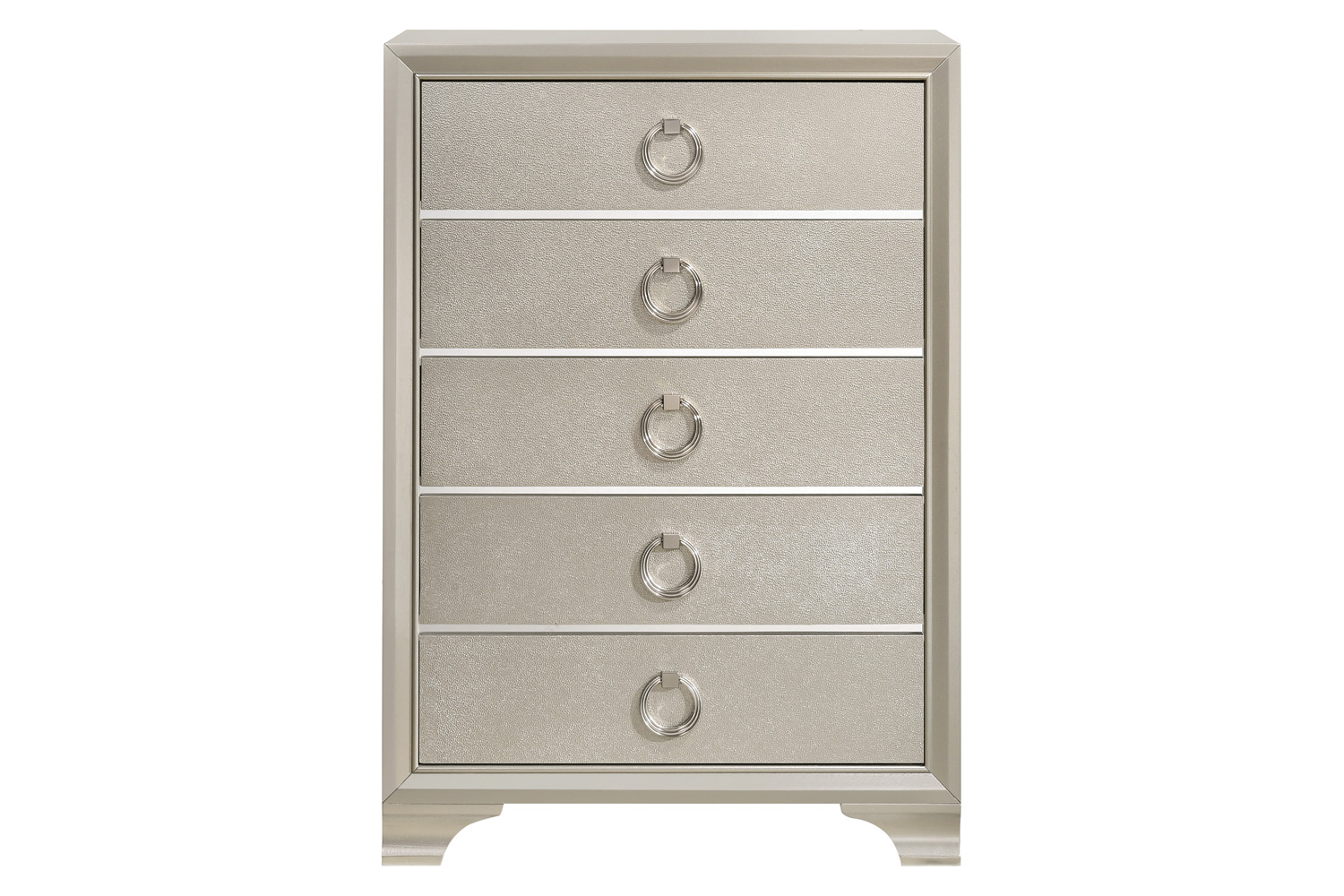 Coaster - Salford 5-Drawer Chest in Metallic Sterling