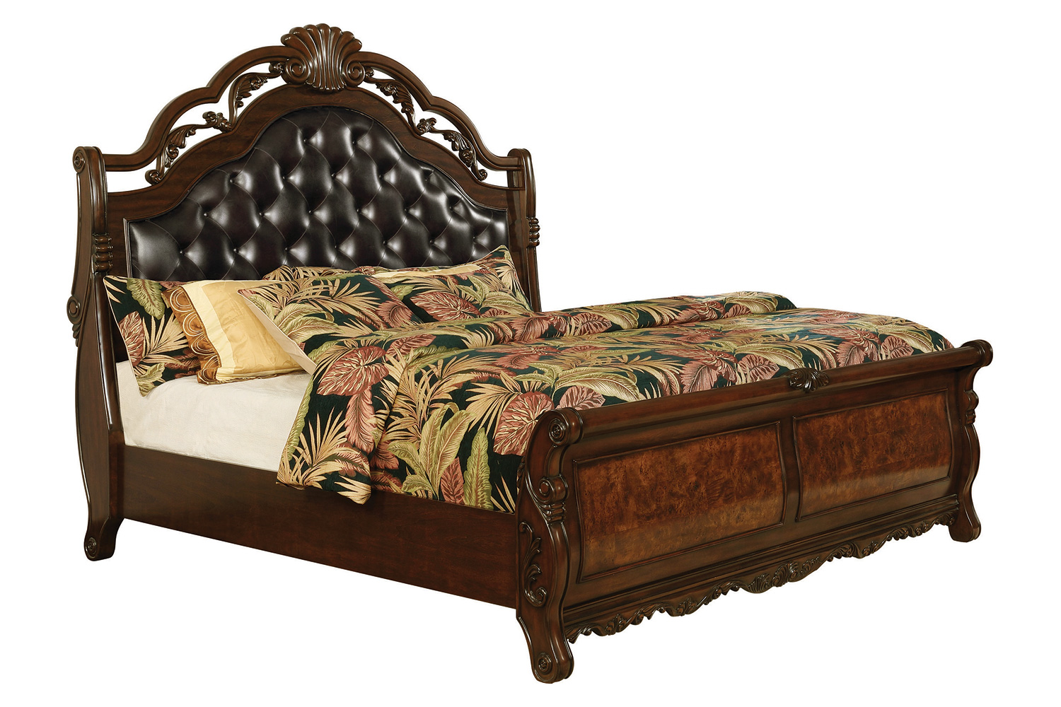 Coaster - Exeter Eastern King Tufted Upholstered Sleigh Bed