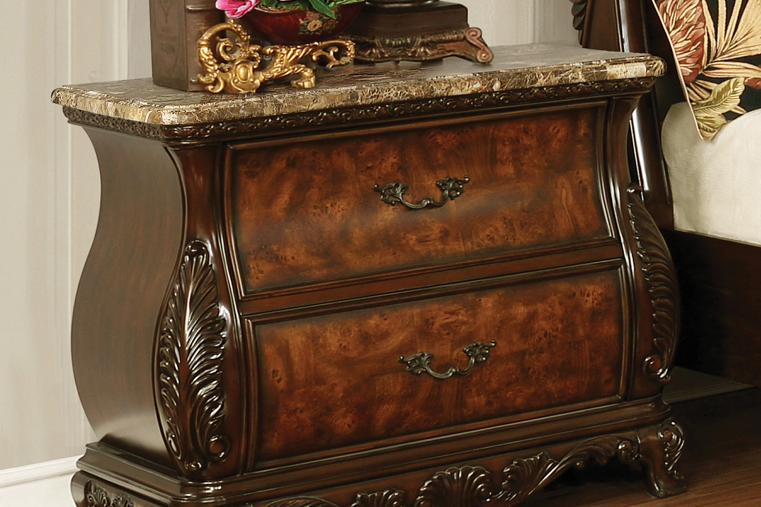 Coaster - Exeter 2-Drawer Nightstand in Dark Burl