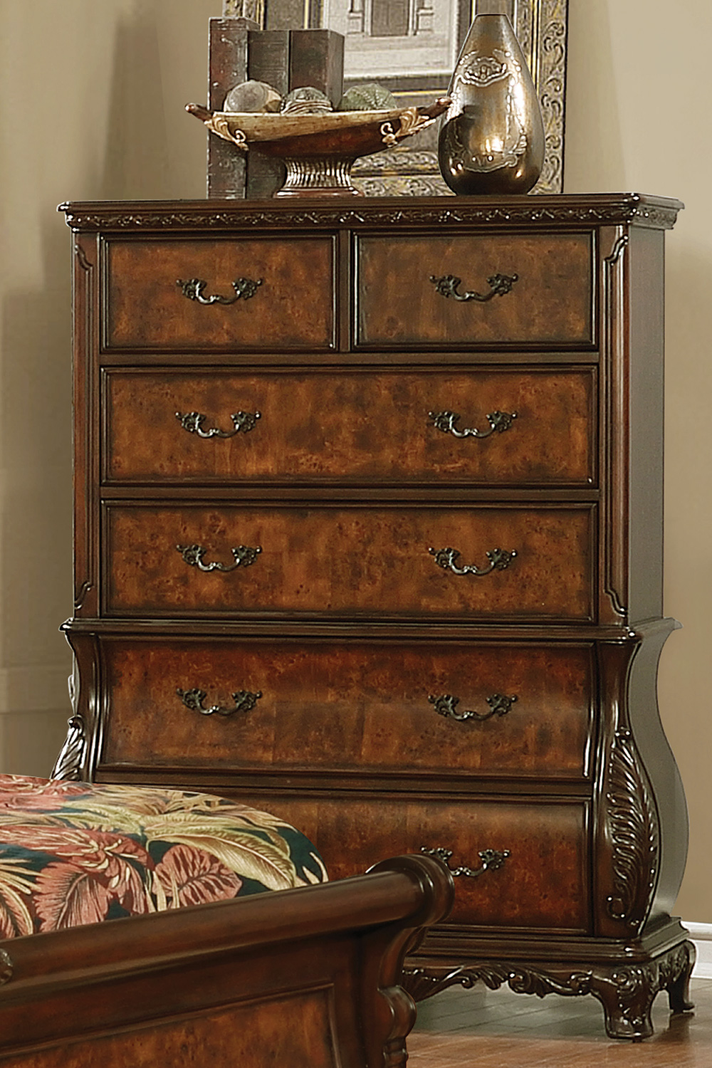 Coaster - Exeter 6-Drawer Chest in Dark Burl