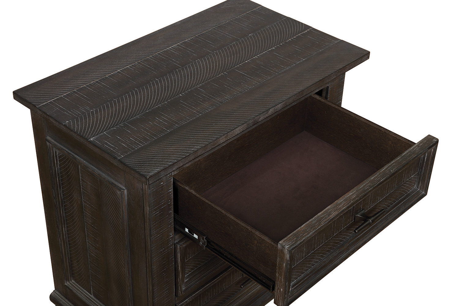 Coaster - Atascadero 3-Drawer Nightstand in Weathered Carbon