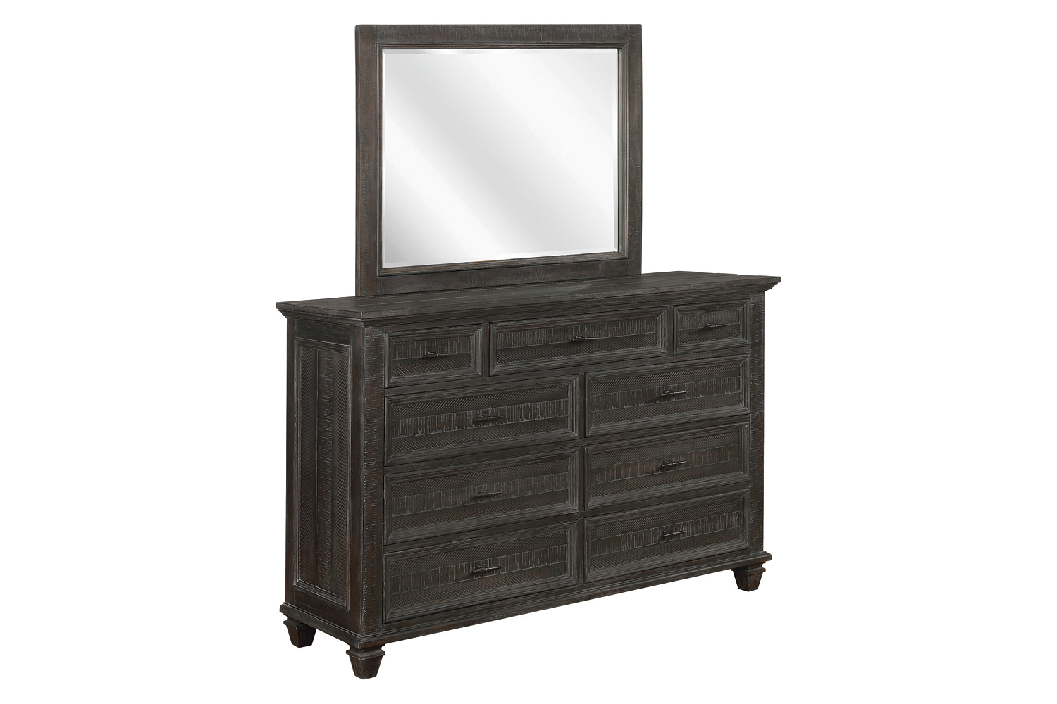 Coaster - Atascadero 9-Drawer Dresser in Weathered Carbon