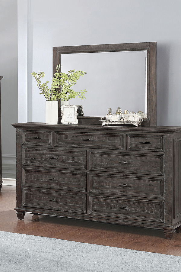 Coaster - Atascadero 9-Drawer Dresser in Weathered Carbon