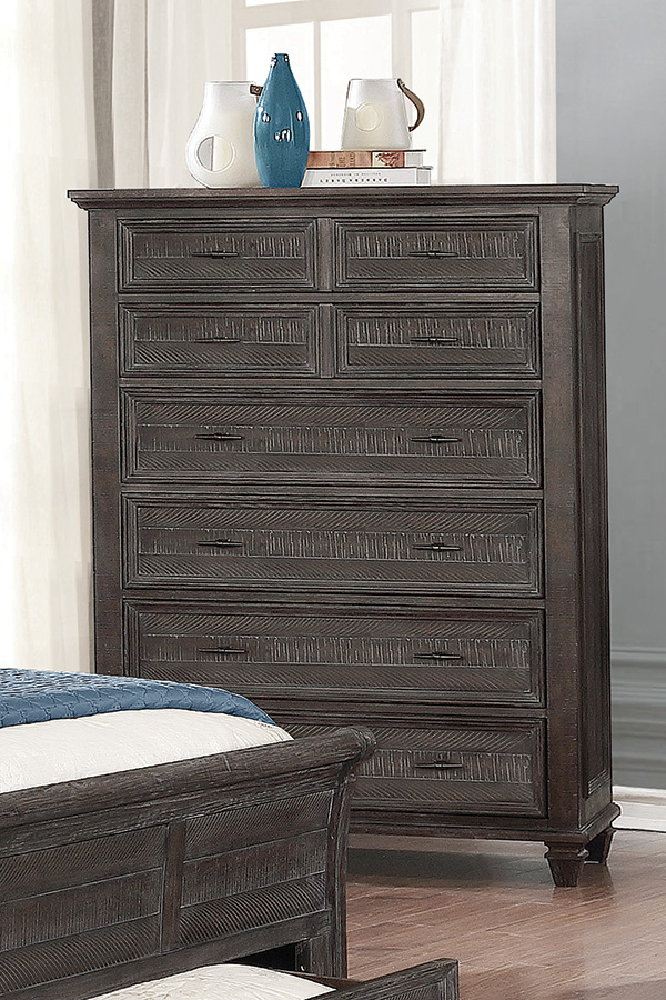 Coaster - Atascadero 8-Drawer Chest in Weathered Carbon