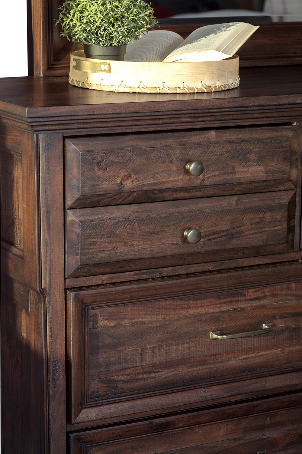 Coaster - Avenue 8-Drawer Chest in Weathered Burnished Brown