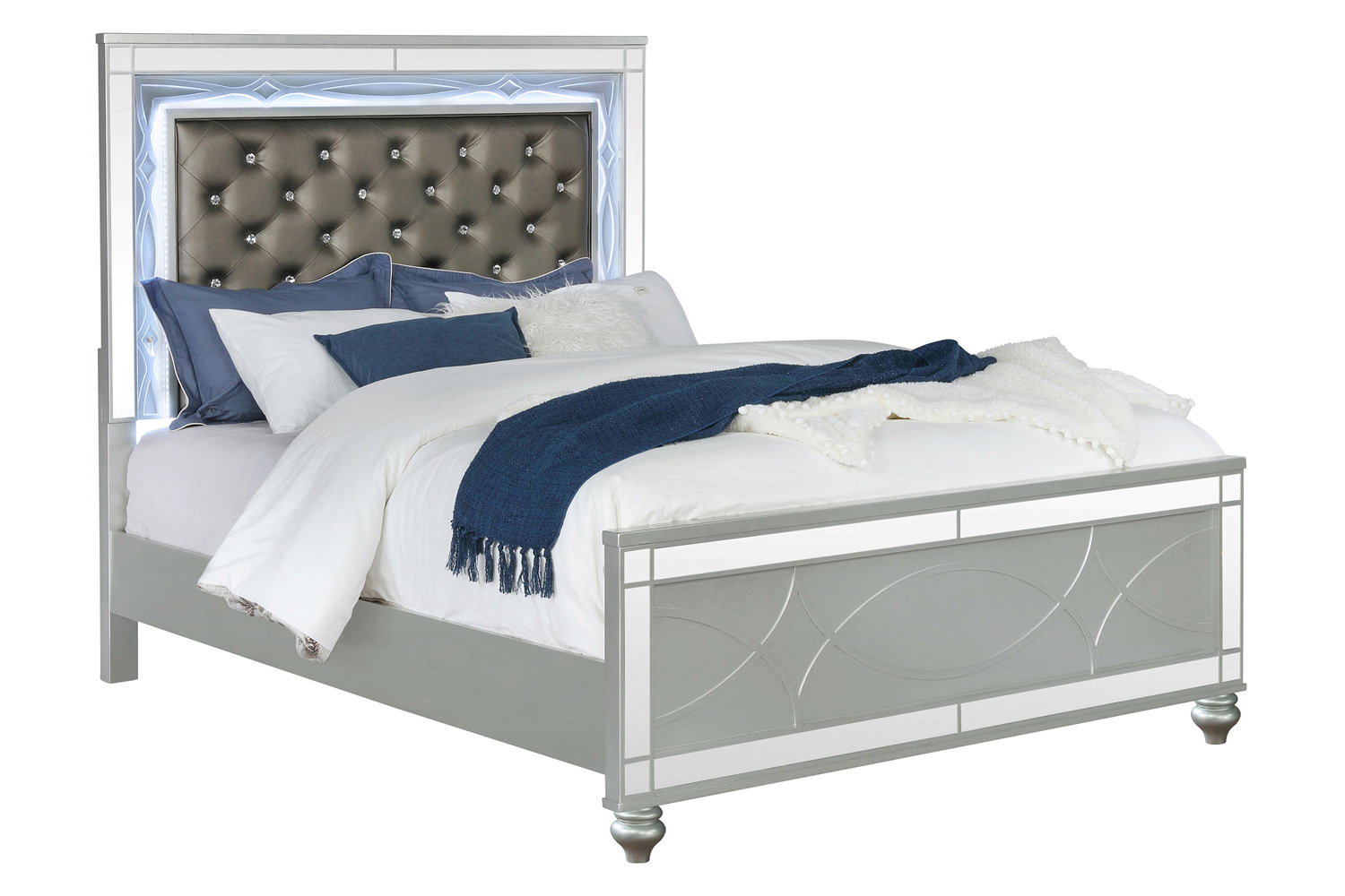 Coaster - Gunnison Eastern King Panel Bed with Led Lighting