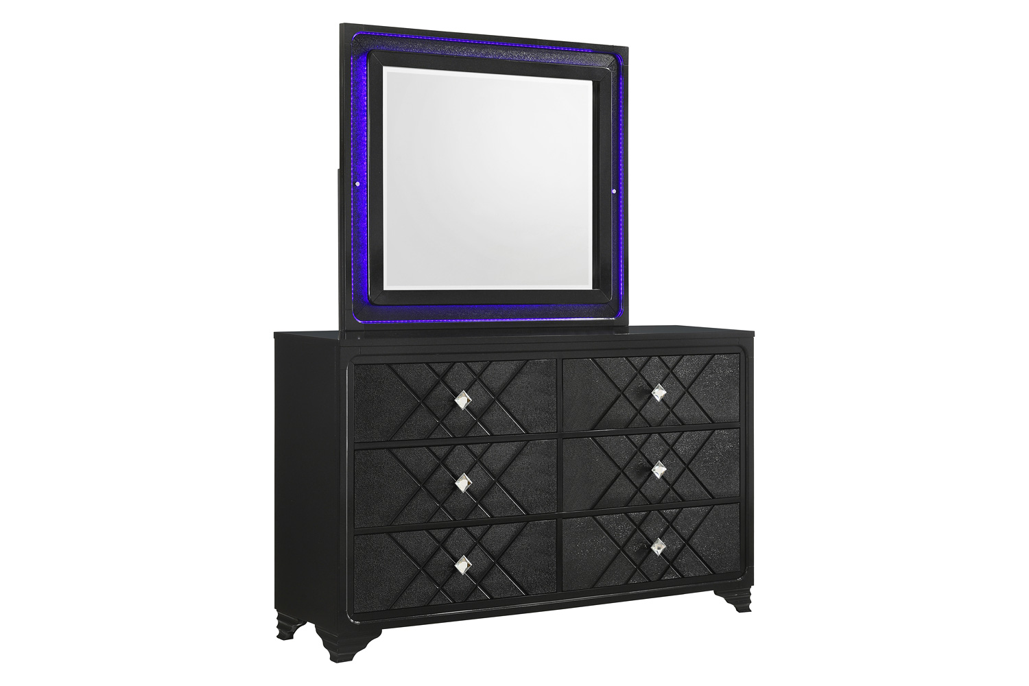 Coaster - Penelope Rectangular Dresser Mirror in Black