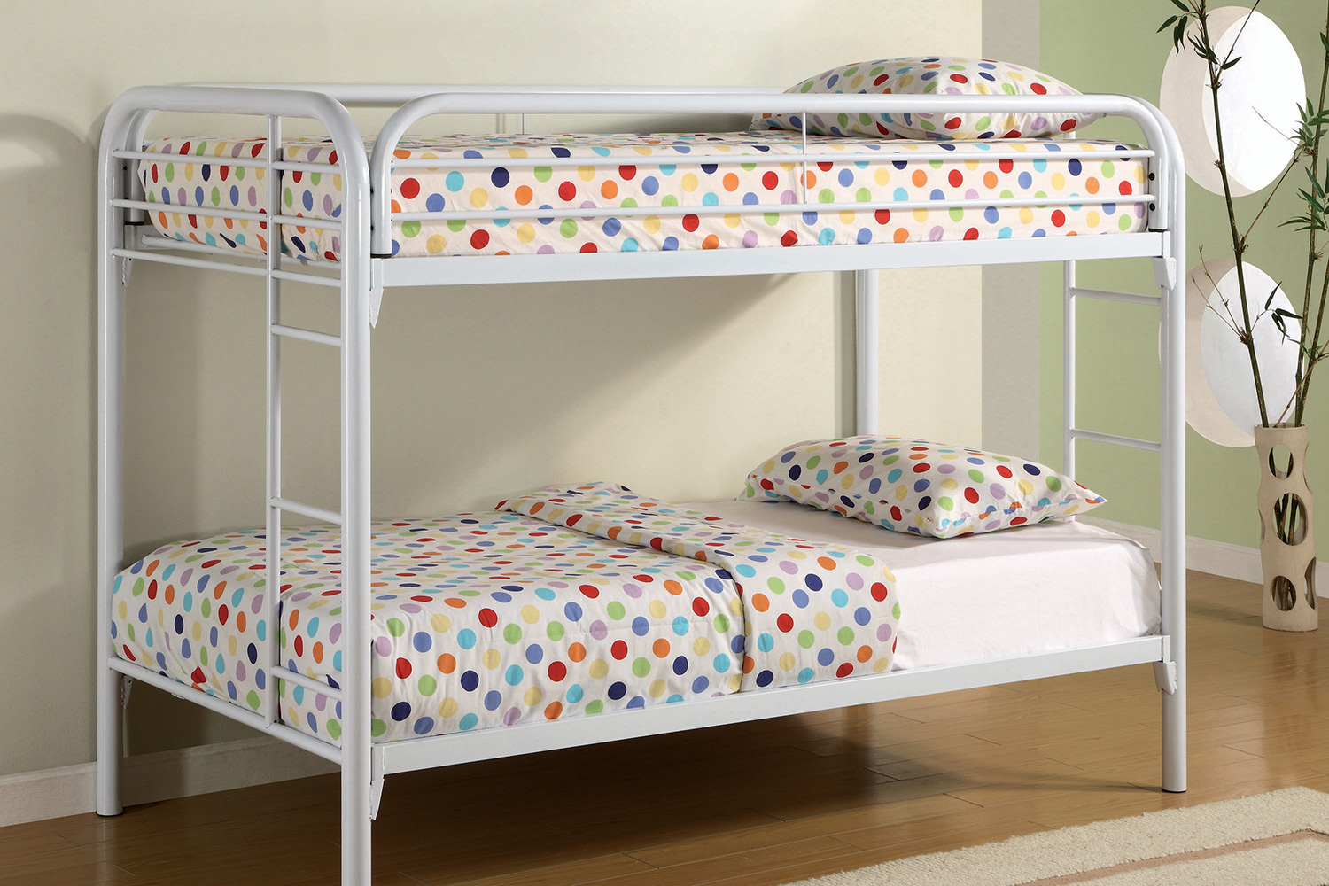 Coaster Morgan Twin Over Twin Bunk Bed - White