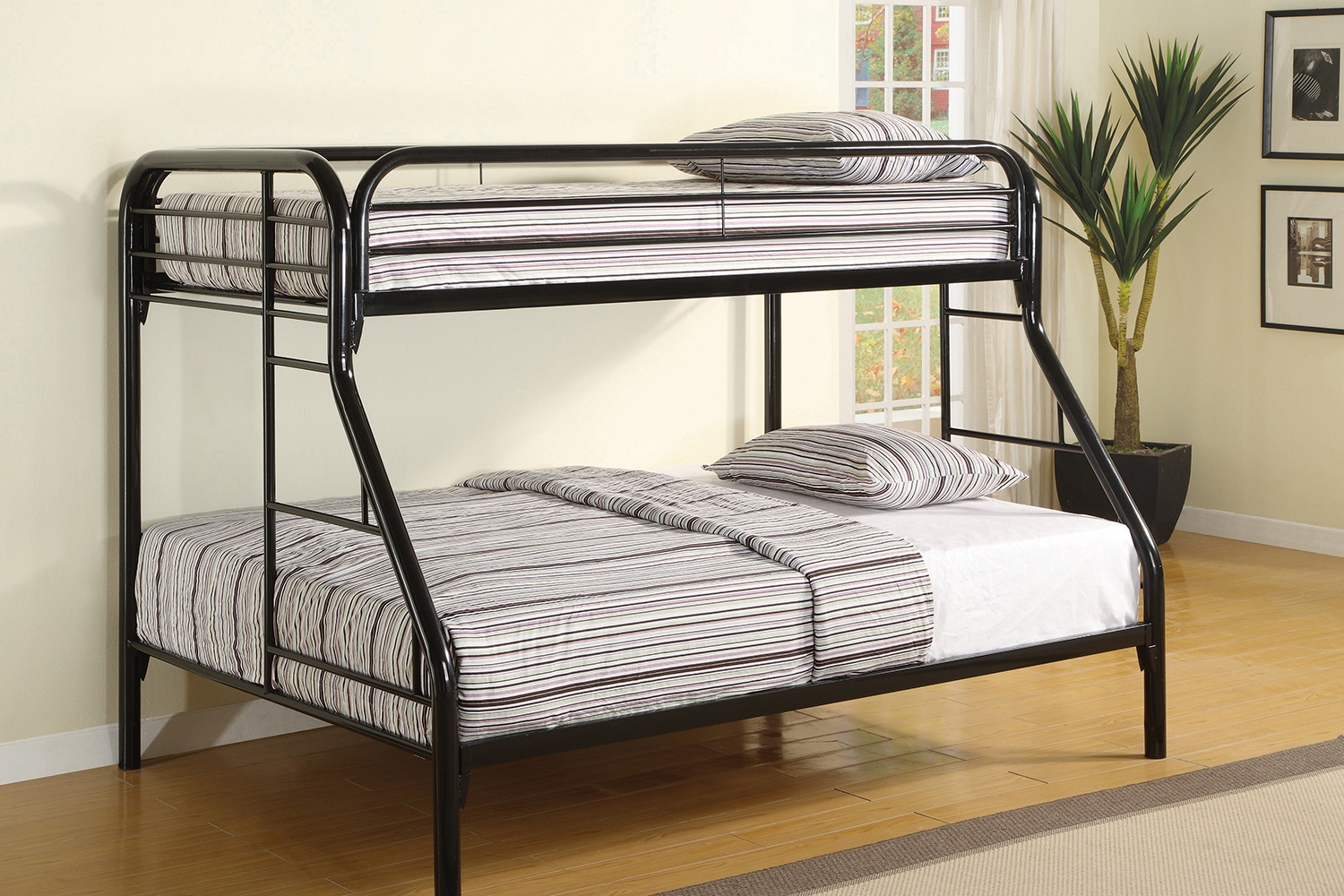 Coaster Morgan Twin Over Full Bunk Bed - Black