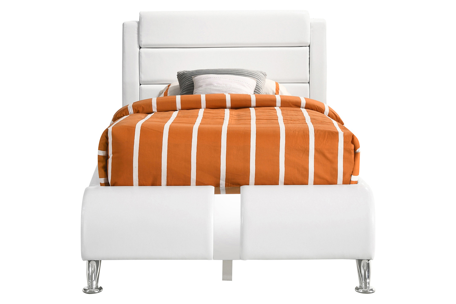 Coaster Twin Upholstered Platform Bed - White