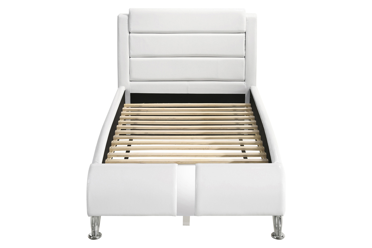 Coaster Twin Upholstered Platform Bed - White