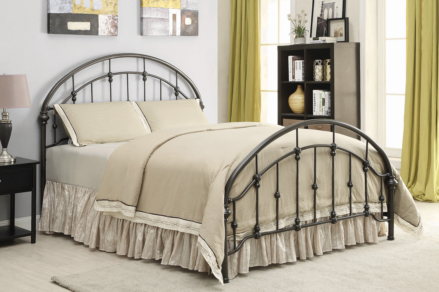 Coaster Rowan Queen Bed - Dark Bronze