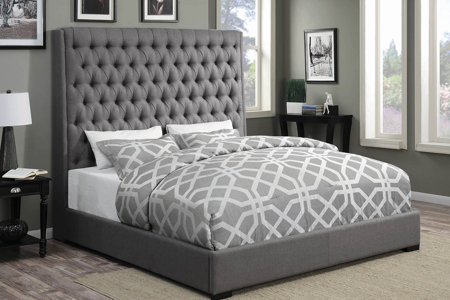 Coaster - Camille Eastern King Button Tufted Bed