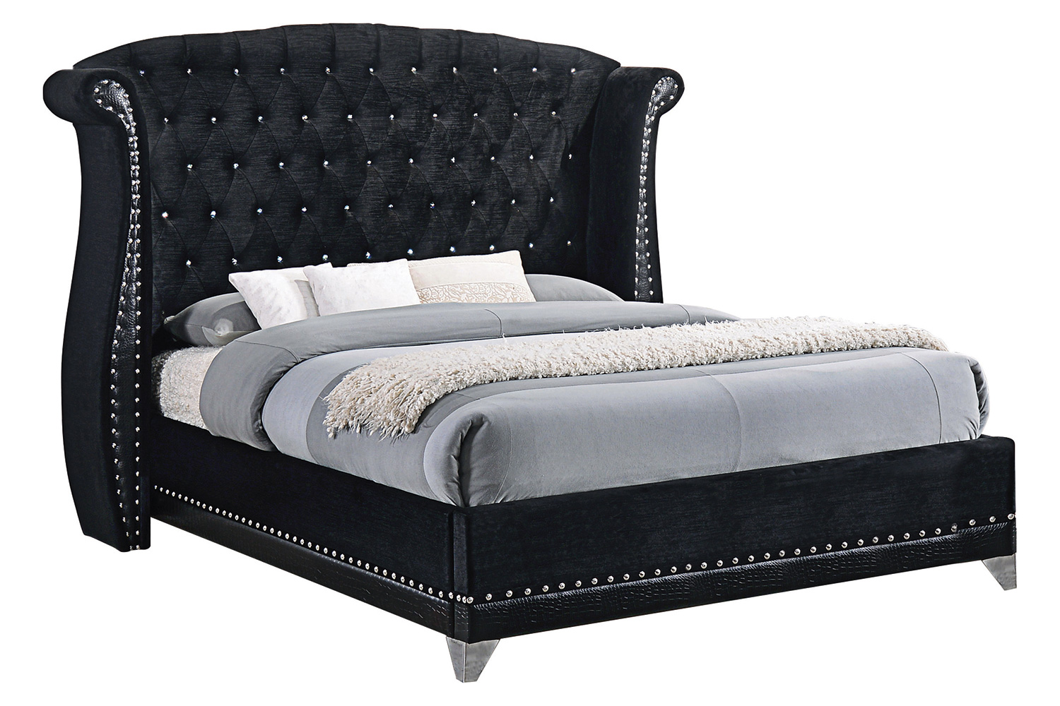 Coaster - Barzini Eastern King Tufted Upholstered Bed