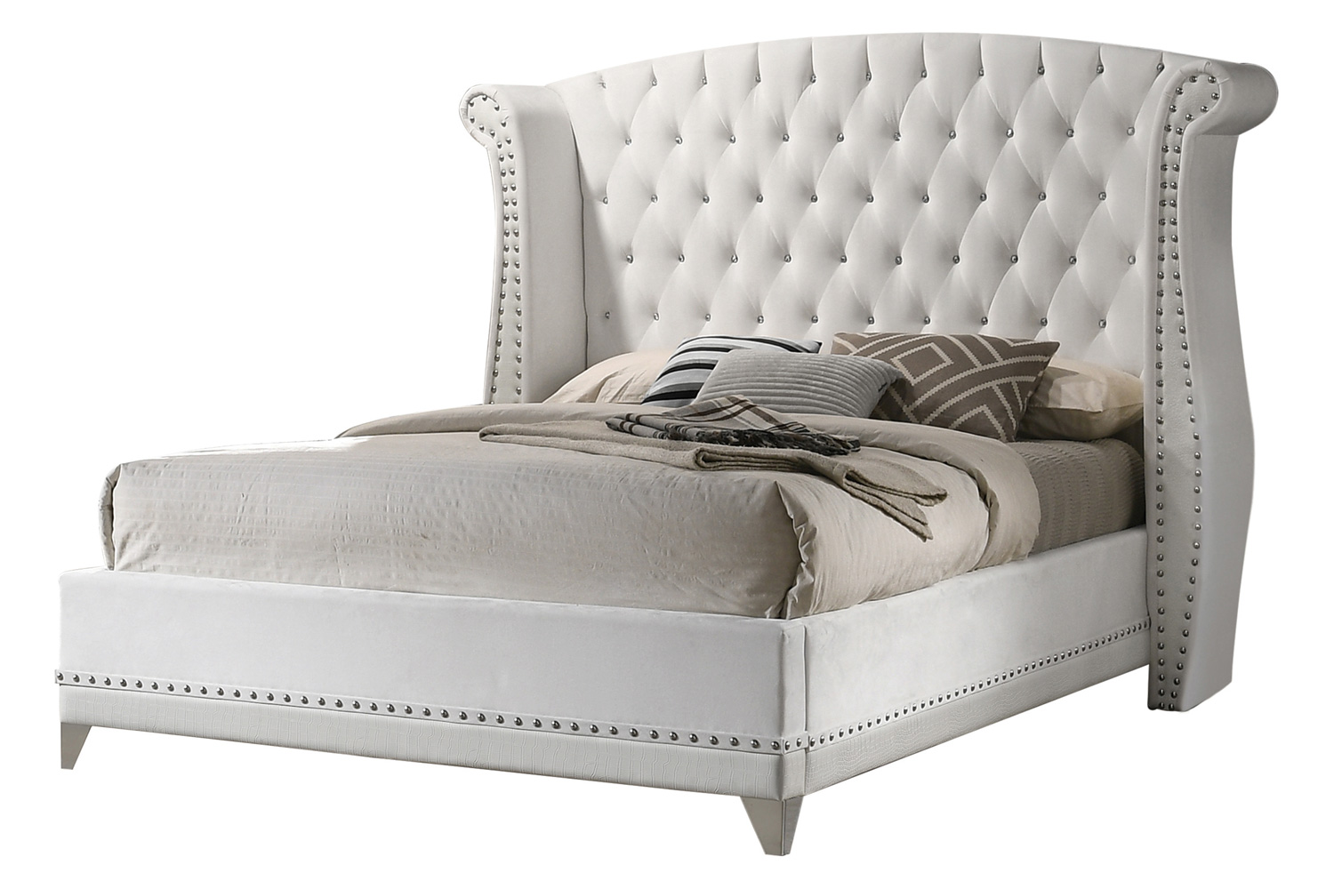 Coaster - Barzini Eastern King Tufted Upholstered Bed