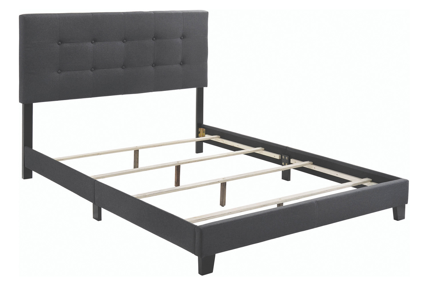 Coaster™ Mapes Tufted Upholstered Queen Bed - Charcoal