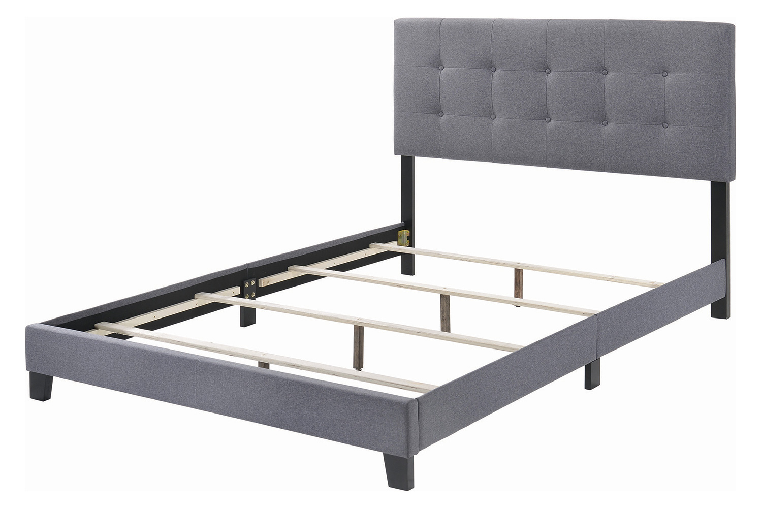 Coaster Mapes Tufted Upholstered Full Bed - Gray