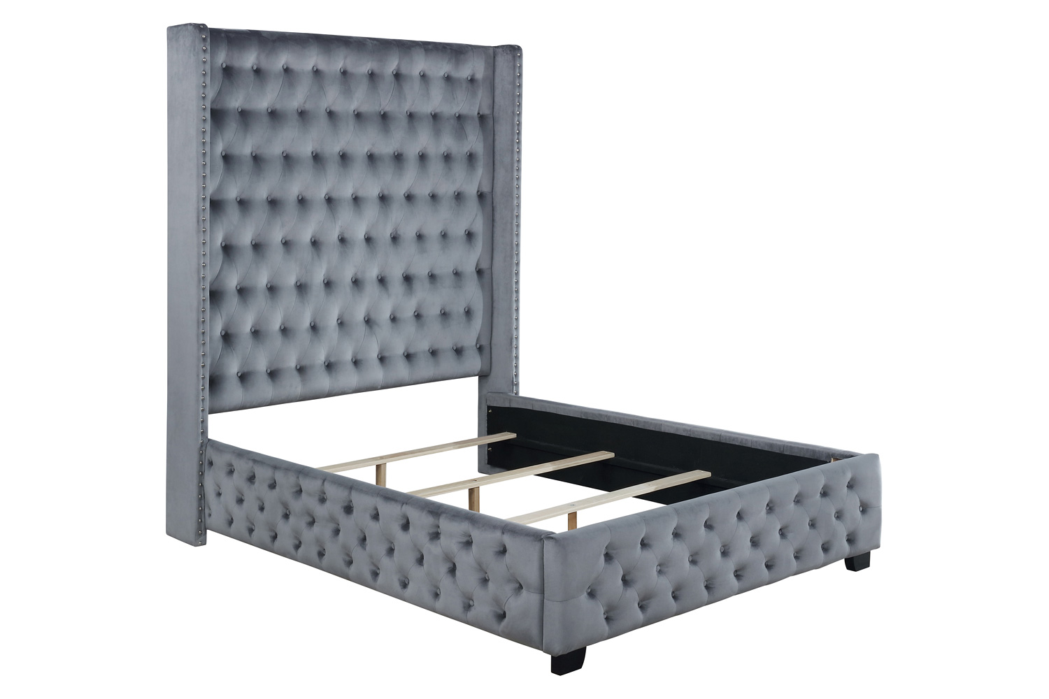 Coaster - Rocori Eastern King Wingback Tufted Bed