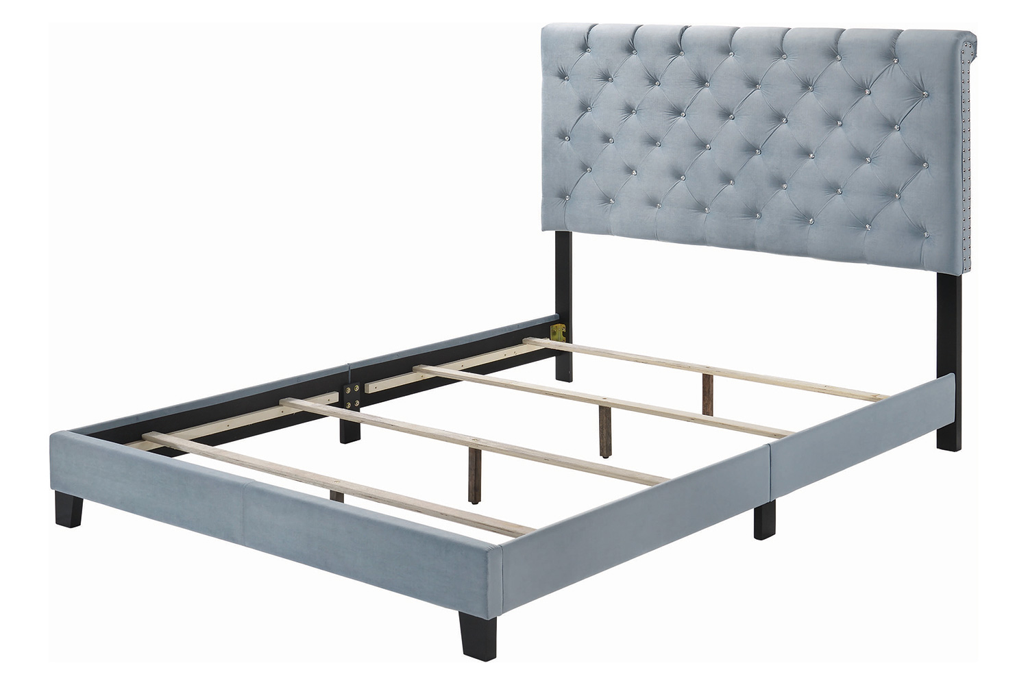 Coaster Warner Eastern King Upholstered Bed - Slate Blue