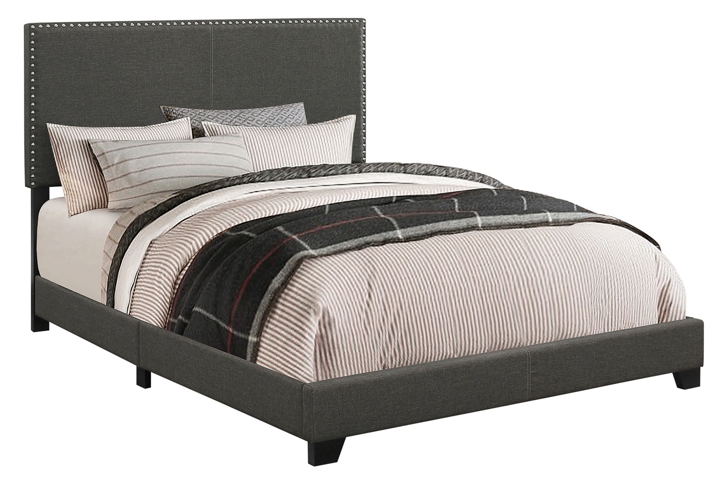 Coaster - Boyd Full Upholstered Bed with Nailhead Trim