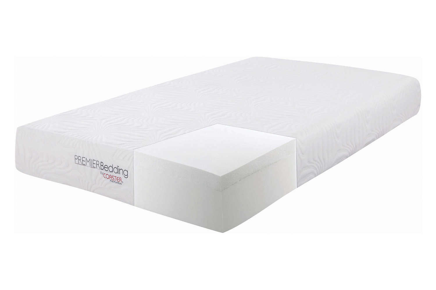 Coaster Key Eastern King Memory Foam Mattress - White