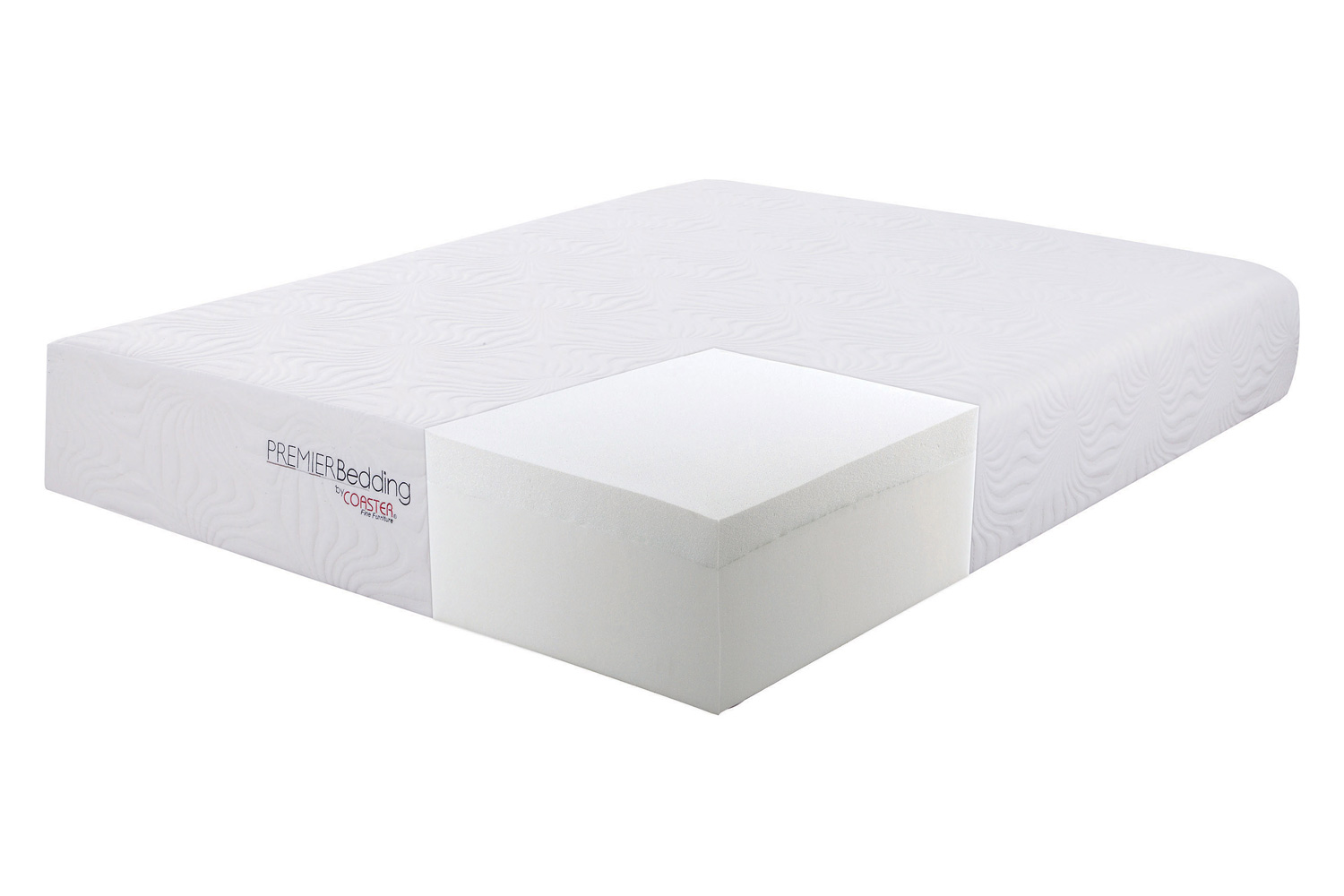 Coaster Ian California King Memory Foam Mattress - White