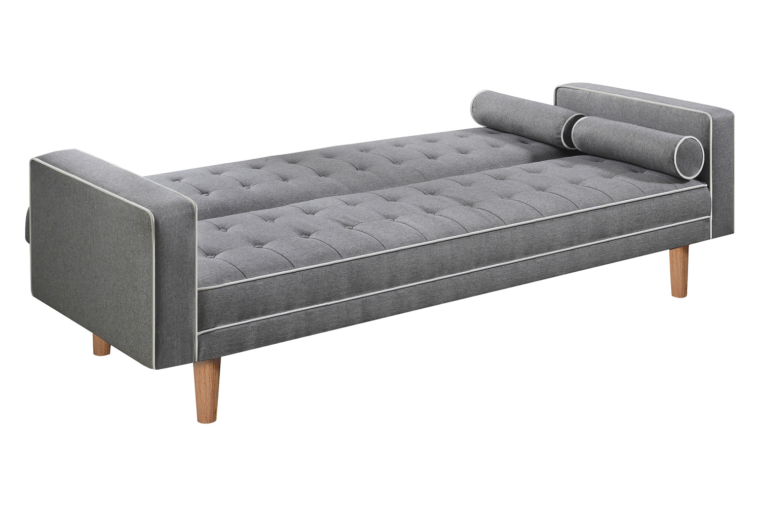 Coaster - Lassen Tufted Upholstered Sofa Bed in Gray