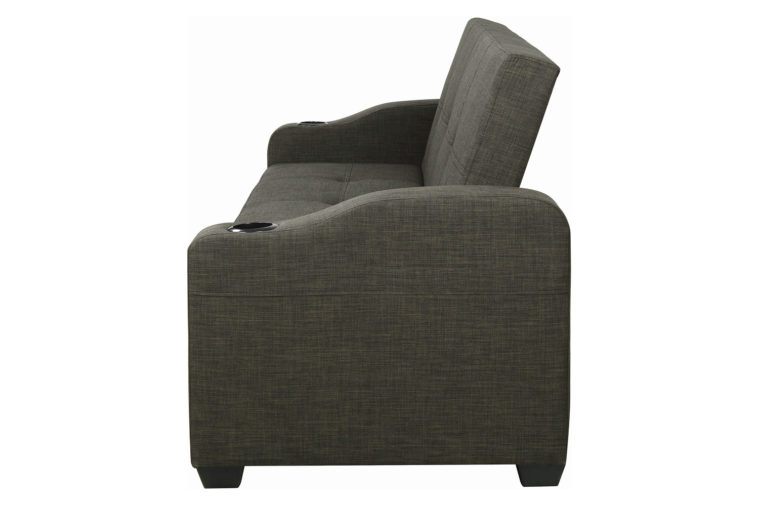 Coaster - Miller Upholstered Sleeper Sofa Bed in Charcoal Gray