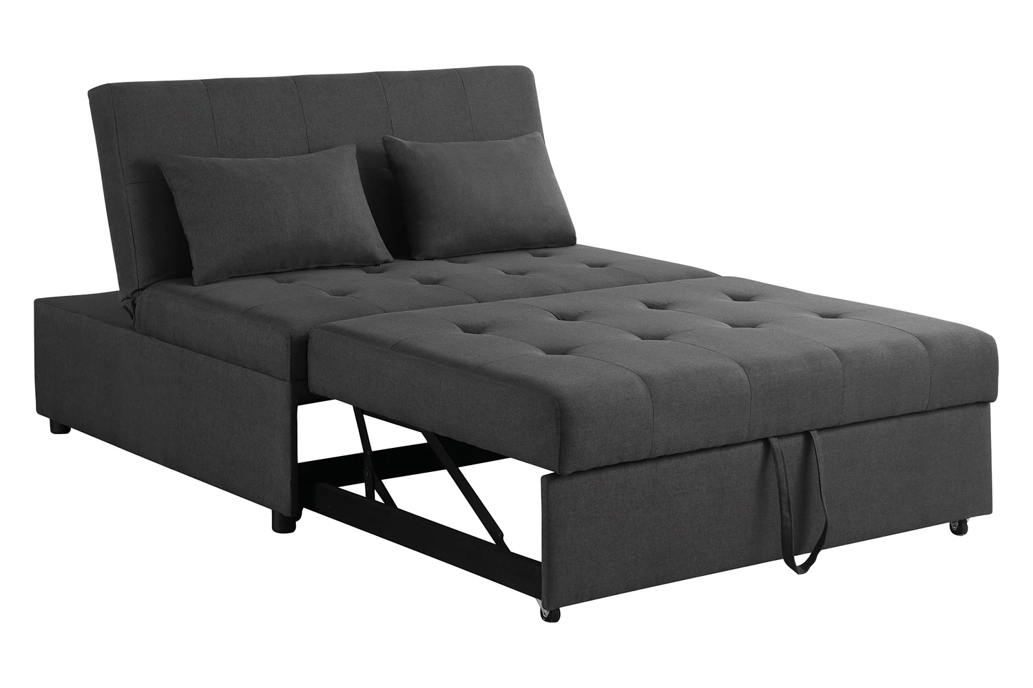 Coaster - Lance Tufted Upholstered Sleeper Sofa Bed in Gray