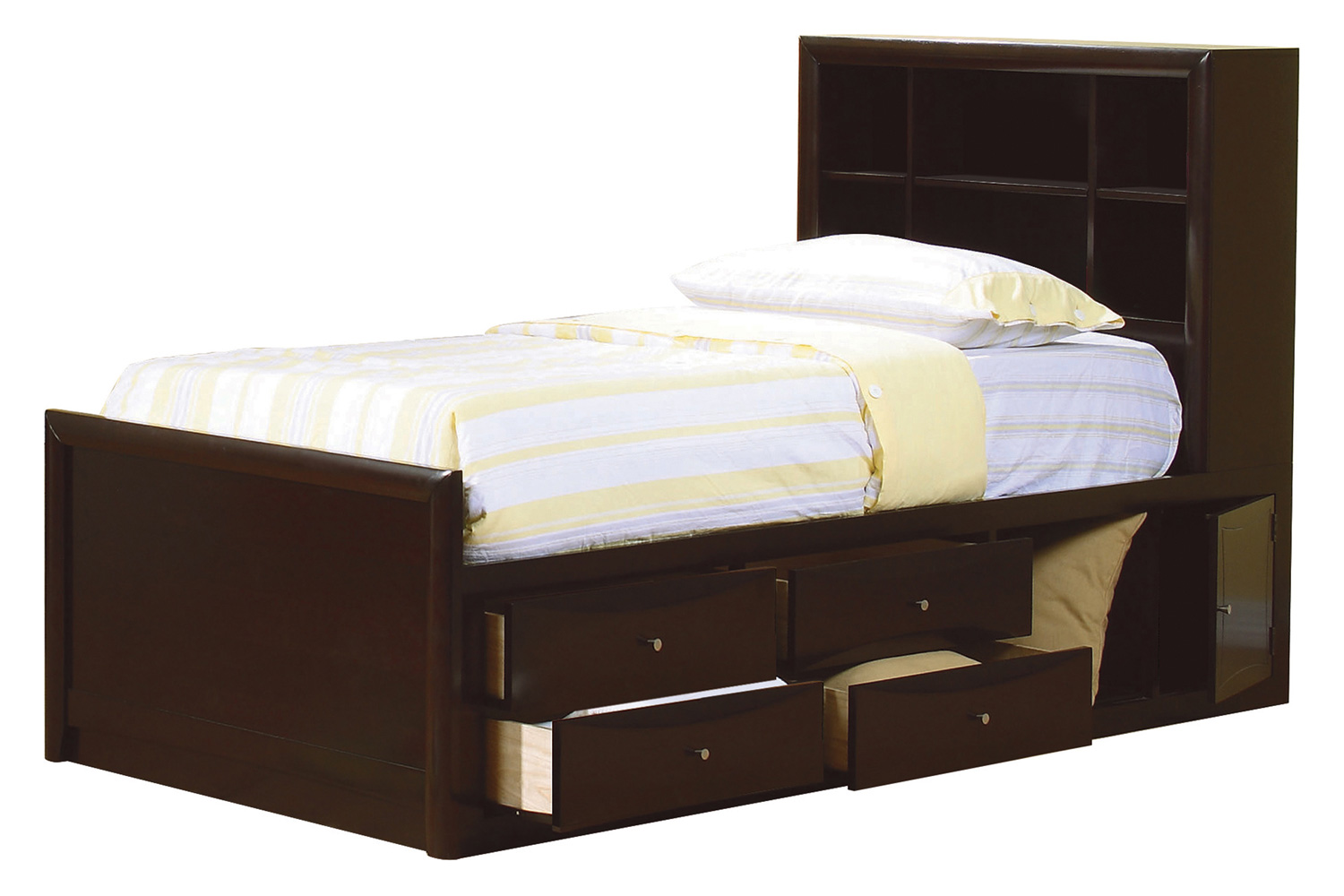 Coaster - Phoenix Full Bookcase Bed with Underbed Storage