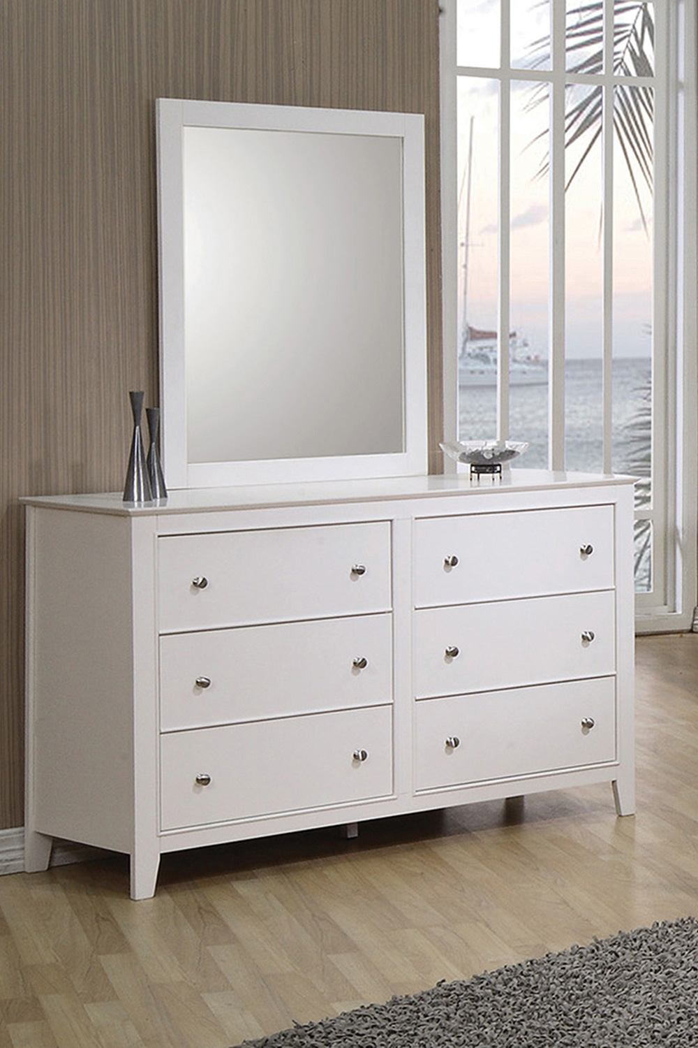 Coaster - Selena 6-Drawer Dresser in Buttermilk