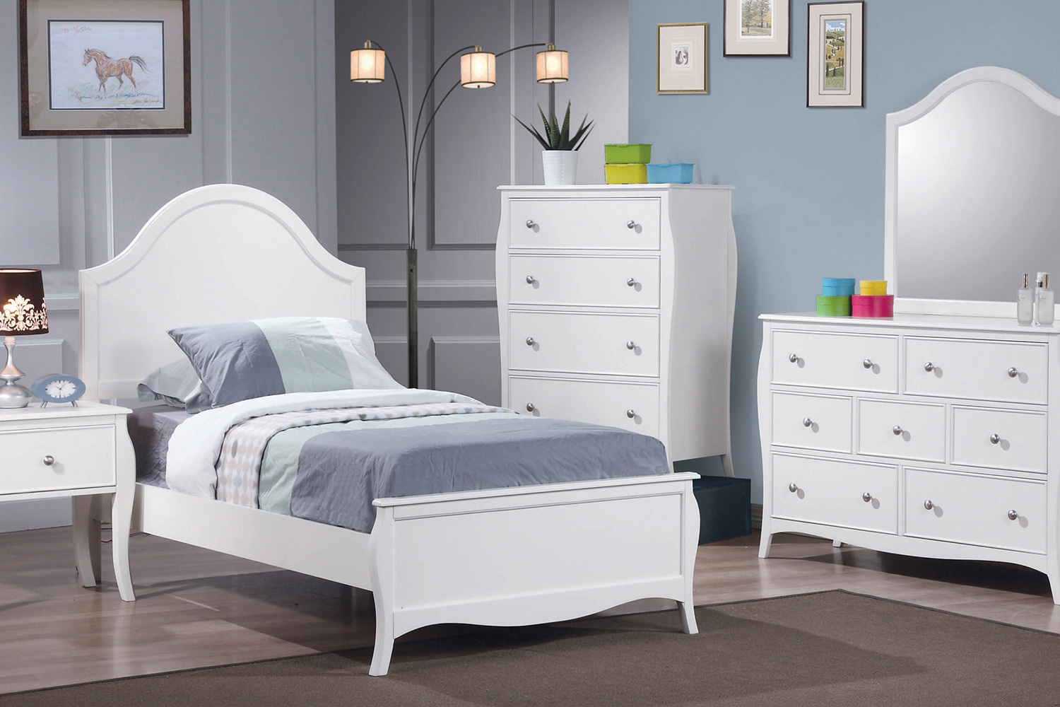 Coaster Dominique Full Panel Bed - White