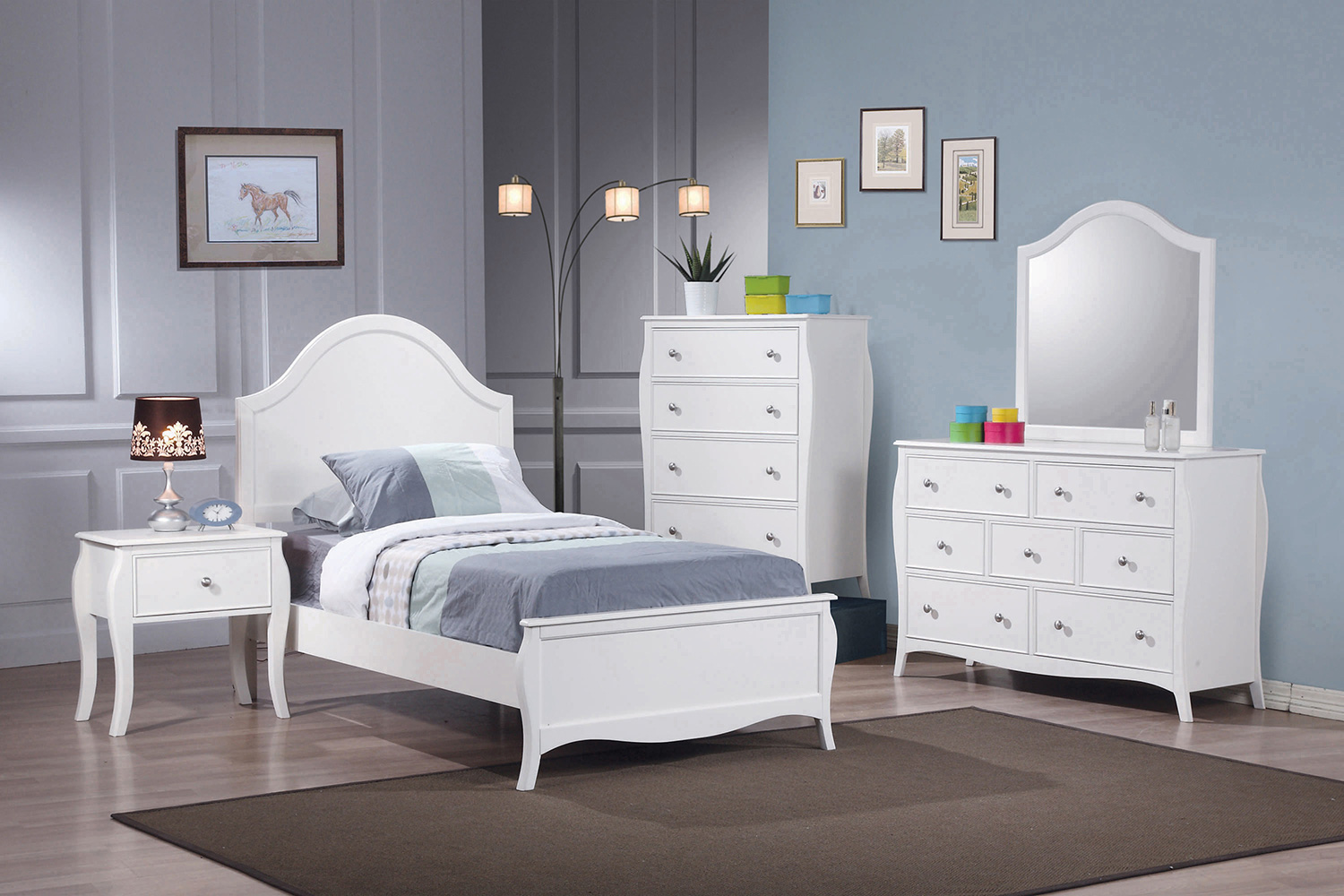 Coaster Dominique Full Panel Bed - White