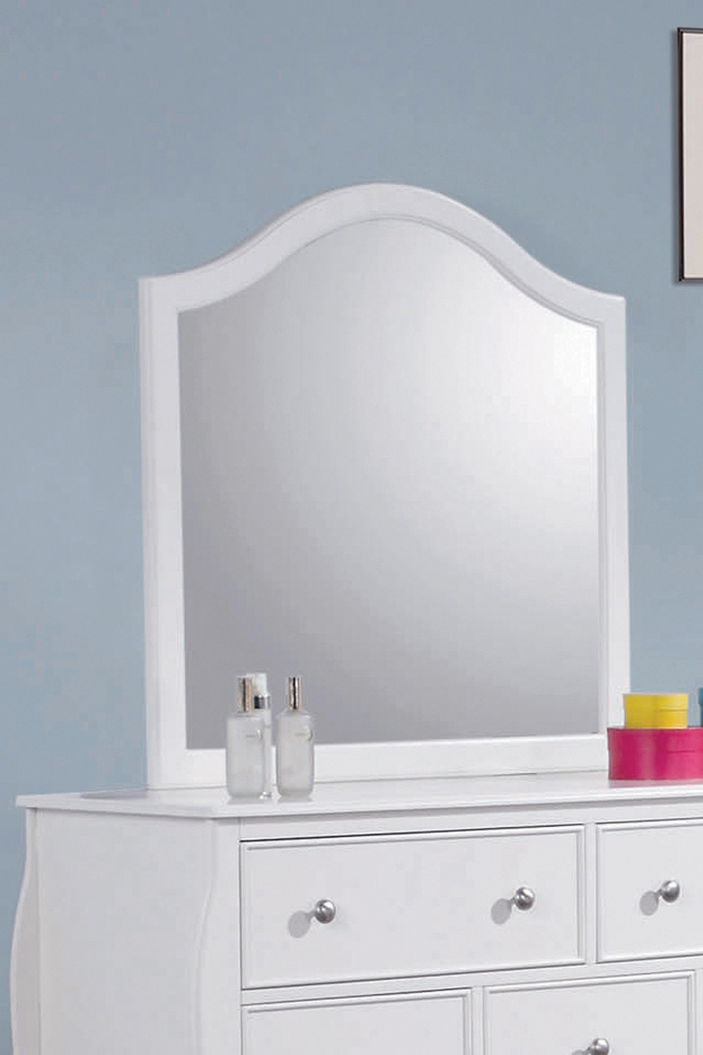 Coaster - Dominique Dresser Mirror in White