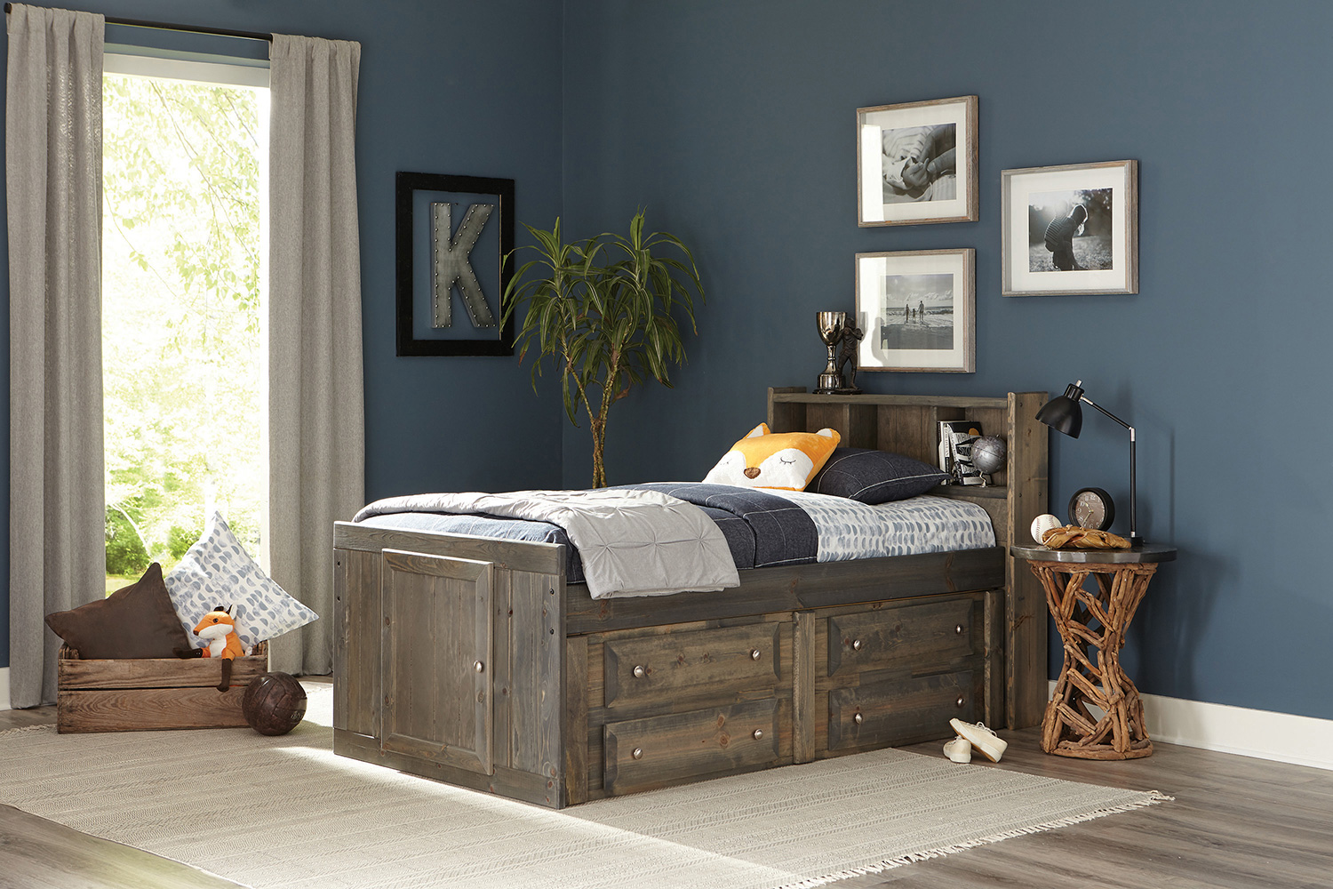 Coaster - Wrangle Hill Twin Storage Bed in Gun Smoke