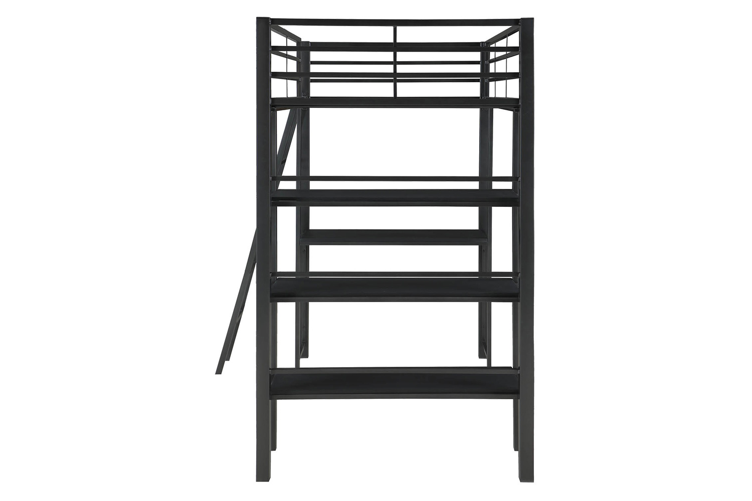 Coaster Hadley Twin Workstation Loft Bed - Gunmetal