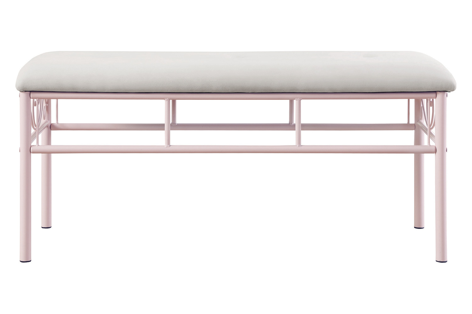 Coaster - Massi Tufted Upholstered Bench in Powder Pink