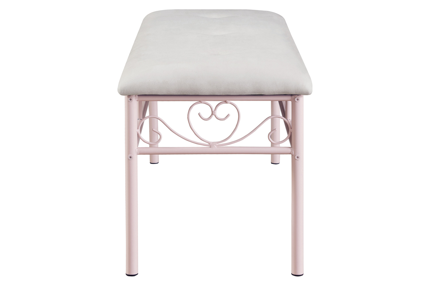 Coaster - Massi Tufted Upholstered Bench in Powder Pink