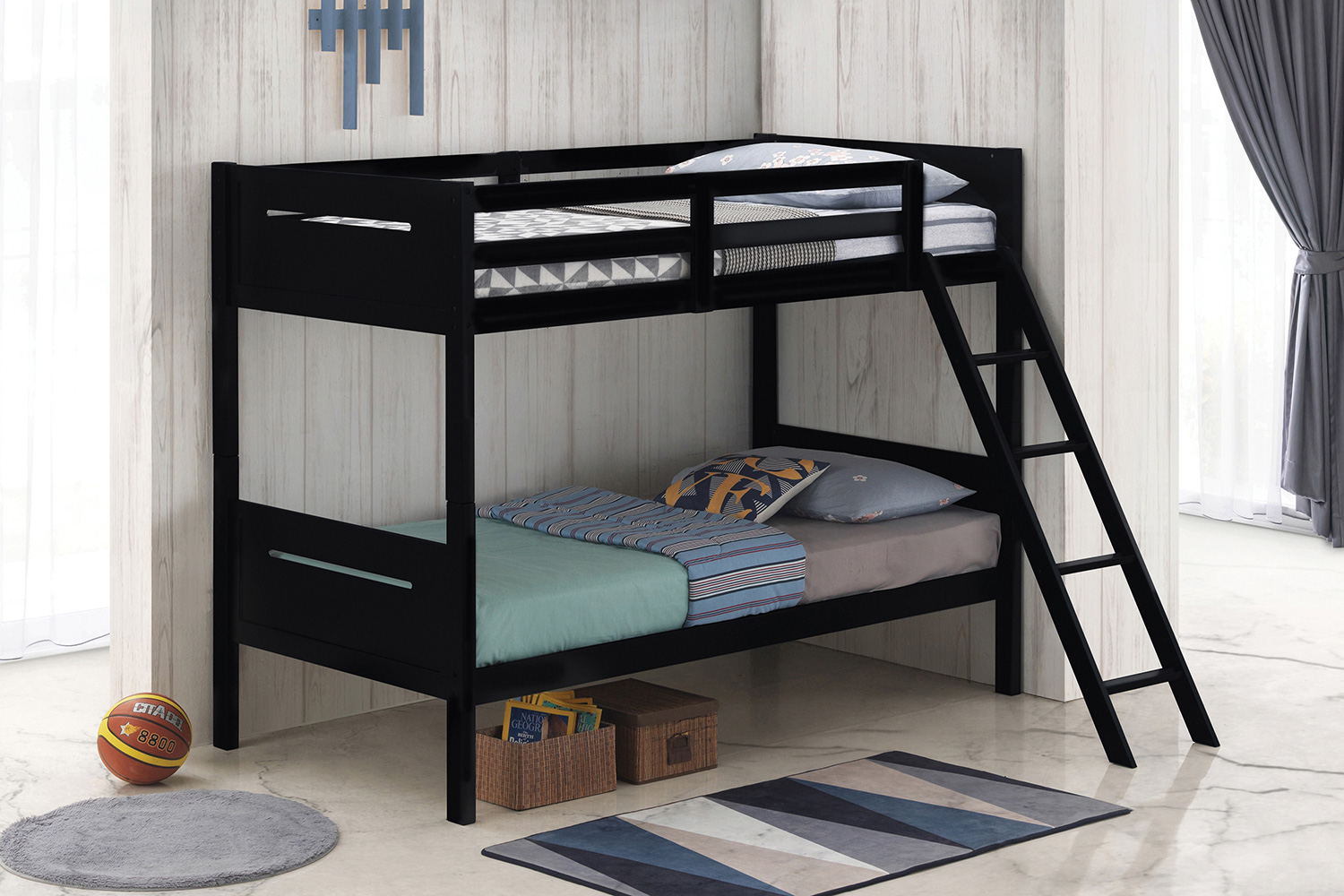 Coaster™ Littleton Twin/Twin Bunk Bed - Black