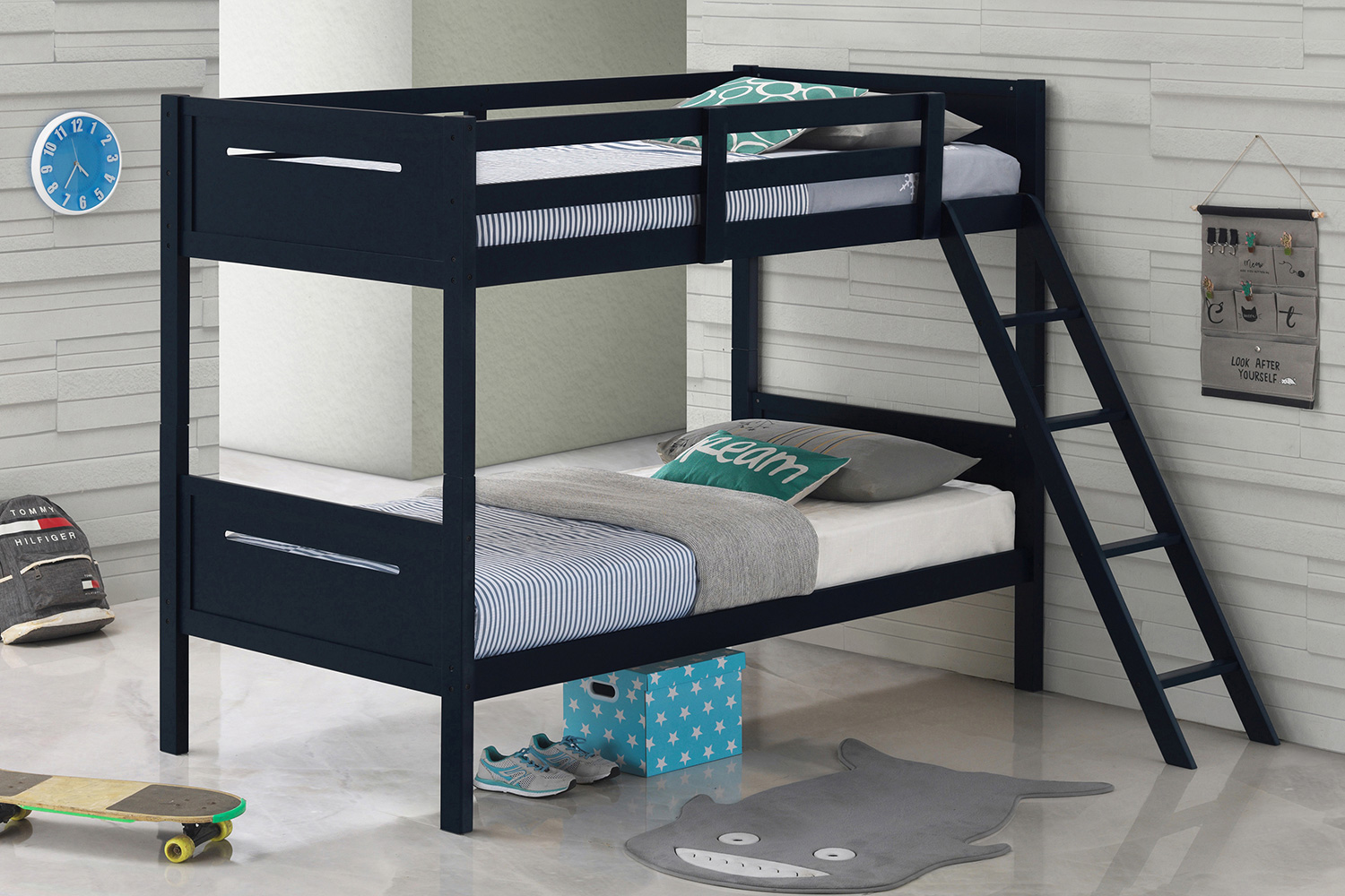 Coaster Littleton Twin/Twin Bunk Bed - Blue