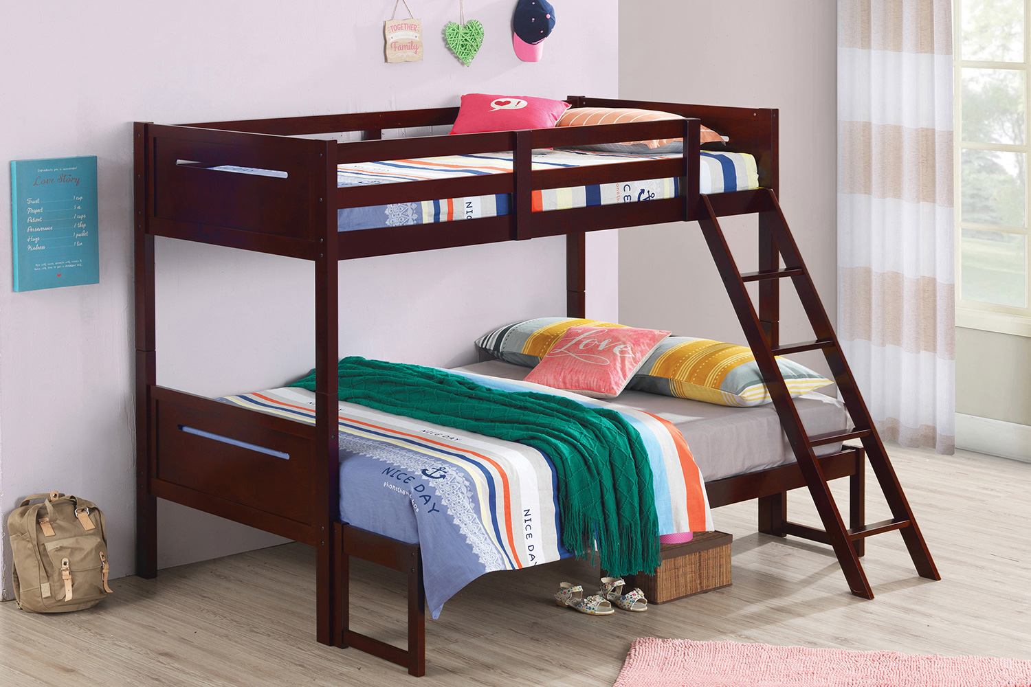 Coaster Littleton Twin/Full Bunk Bed - Espresso