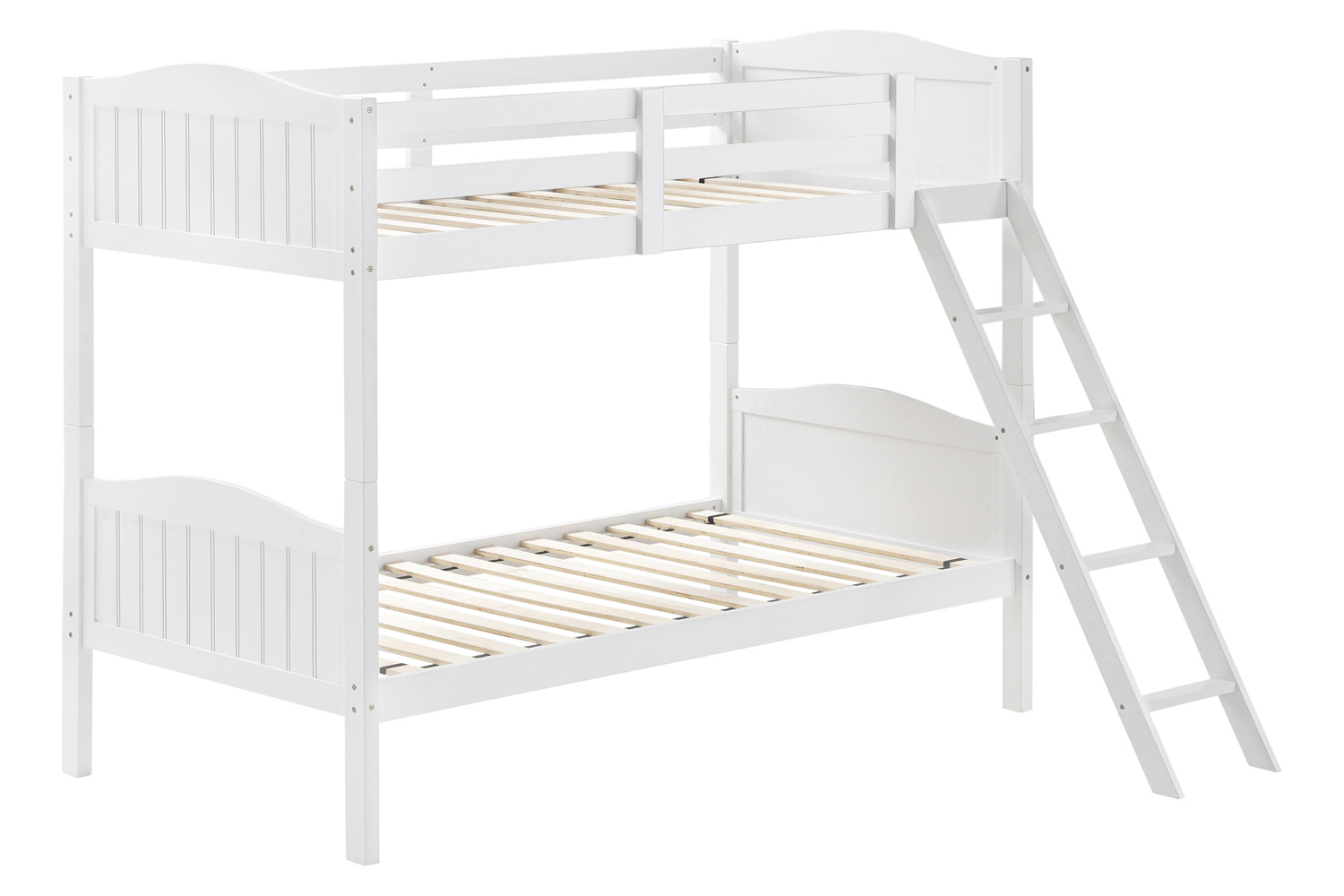 Coaster Littleton Twin/Twin Bunk Bed with Ladder - White