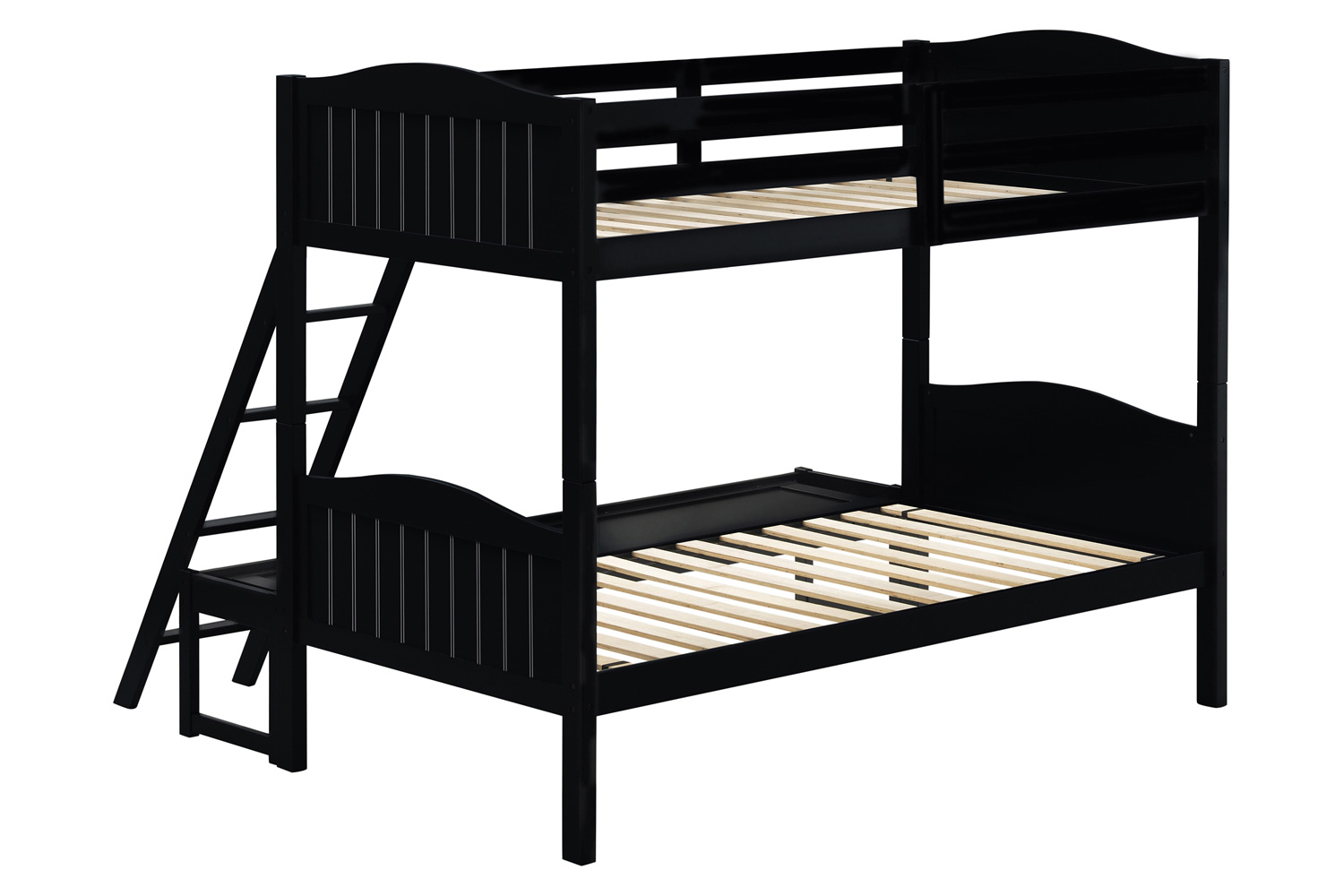 Coaster Littleton Twin/Full Bunk Bed with Ladder - Black