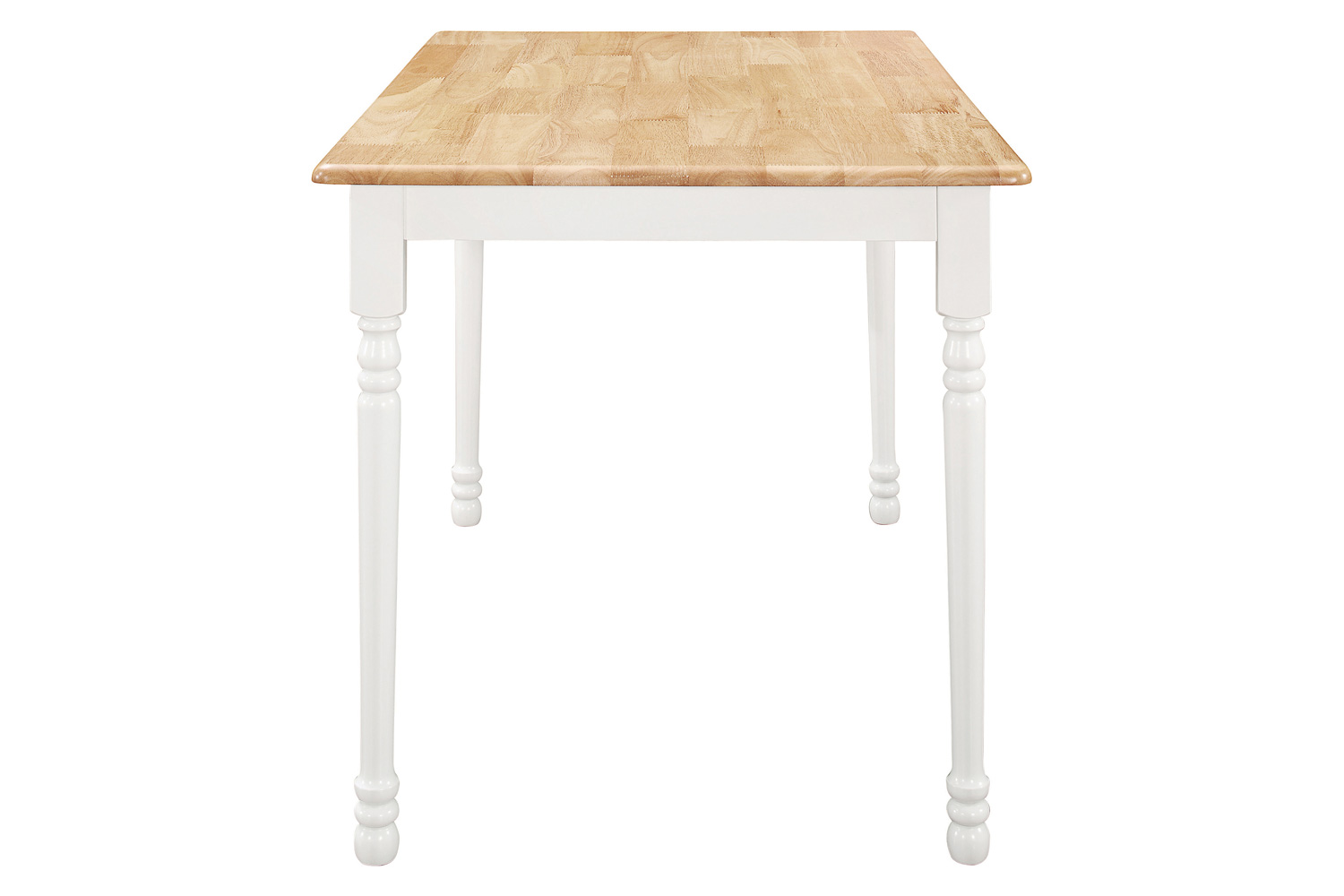 Coaster - Rectangle Dining Table in Natural Brown/White